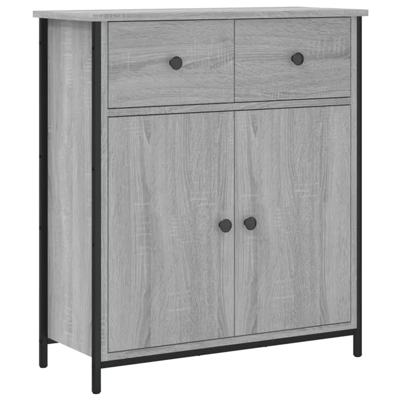 Billig vidaXL Sideboard Grau Sonoma 70x30x80 cm Holzwerkstoff