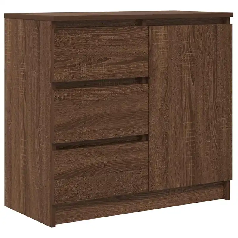 Angebot vidaXL Sideboard mit Schublade Braun Eichen-Optik 71x35x65 cm