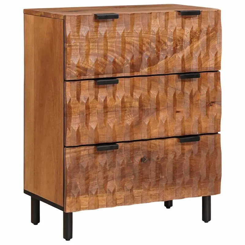 Angebot vidaXL Sideboard Akazienbraune Oberfläche 60 x 33 x 75 cm