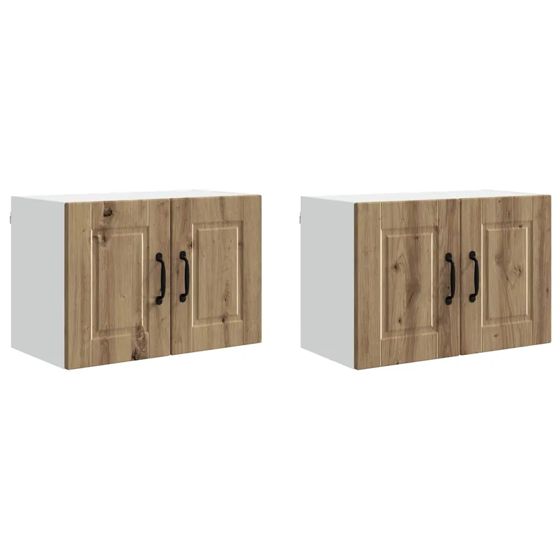 Beliebt vidaXL Küchenschrank 2 pcs Artisan-Eiche 60 x 31 x 40 cm Holzwerkstoff