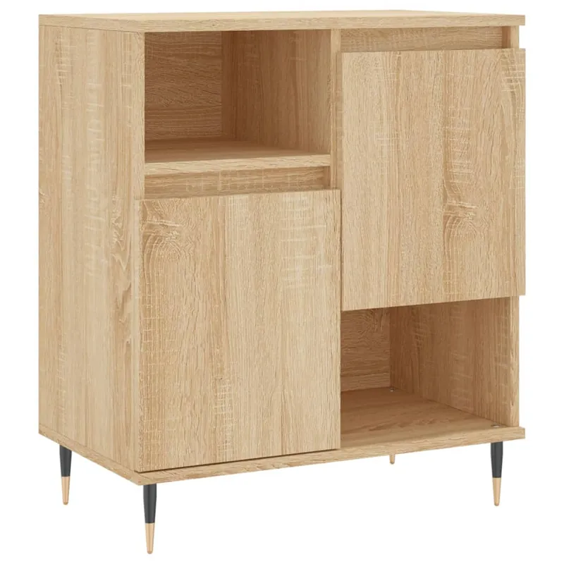 vidaXL Sideboard Sonoma-Eiche 60x35x70 cm Holzwerkstoff Garantierte Lieferung