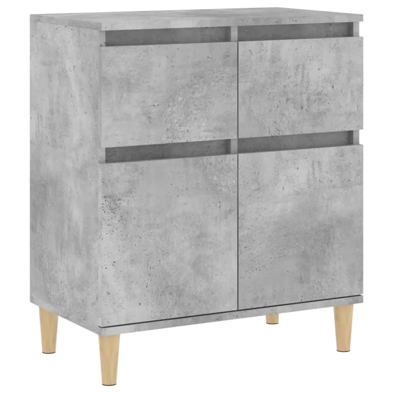 Günstig vidaXL Sideboard Betongrau 60x35x70 cm Holzwerkstoff
