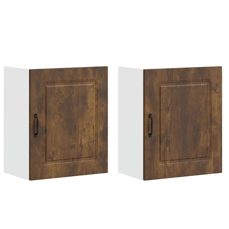 Echt vidaXL Küchen-Hängeschränke 2 Stk. Kalmar Räuchereiche Holzwerkstoff