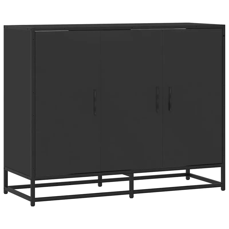 vidaXL Sideboard Schwarz 94x35x76 cm Holzwerkstoff Begrenztes Angebot