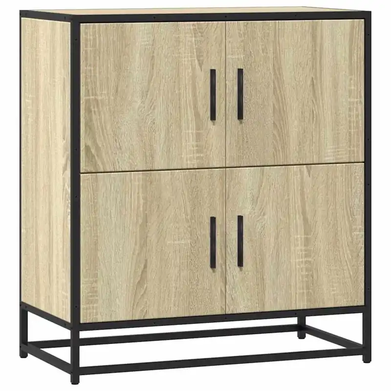 vidaXL Sideboard Sonoma-Eiche 68x35x76 cm Holzwerkstoff Highlight