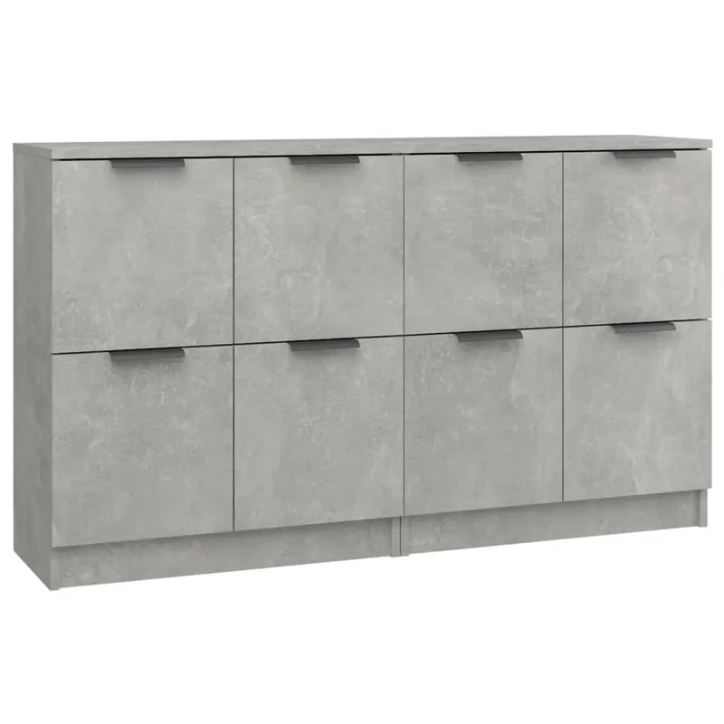 vidaXL Sideboards 2 Stk Betongrau 60x30x70 cm Holzwerkstoff Meistverkauft