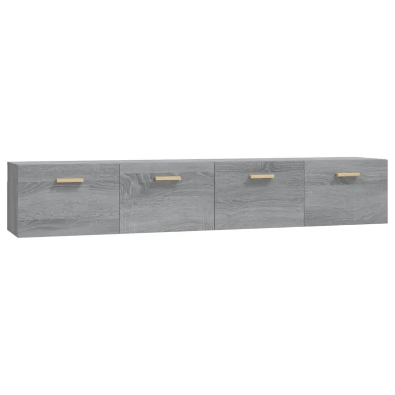 vidaXL Wandschränke 2 Stk. Grau Sonoma 100x36,5x35 cm Holzwerkstoff Letzte Chance