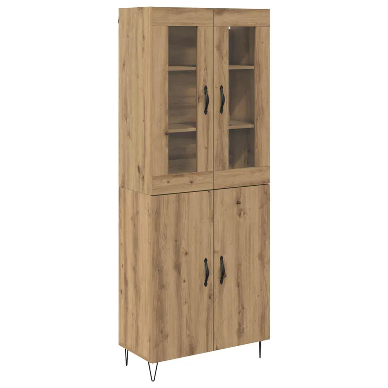 Bestpreis vidaXL Highboard Artisan-Eiche 69,5 x 34 x 180 cm Holzwerkstoff