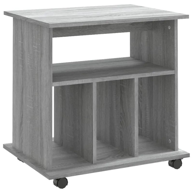 Günstig vidaXL Rollschrank Grau Sonoma 60x45x60 cm Holzwerkstoff