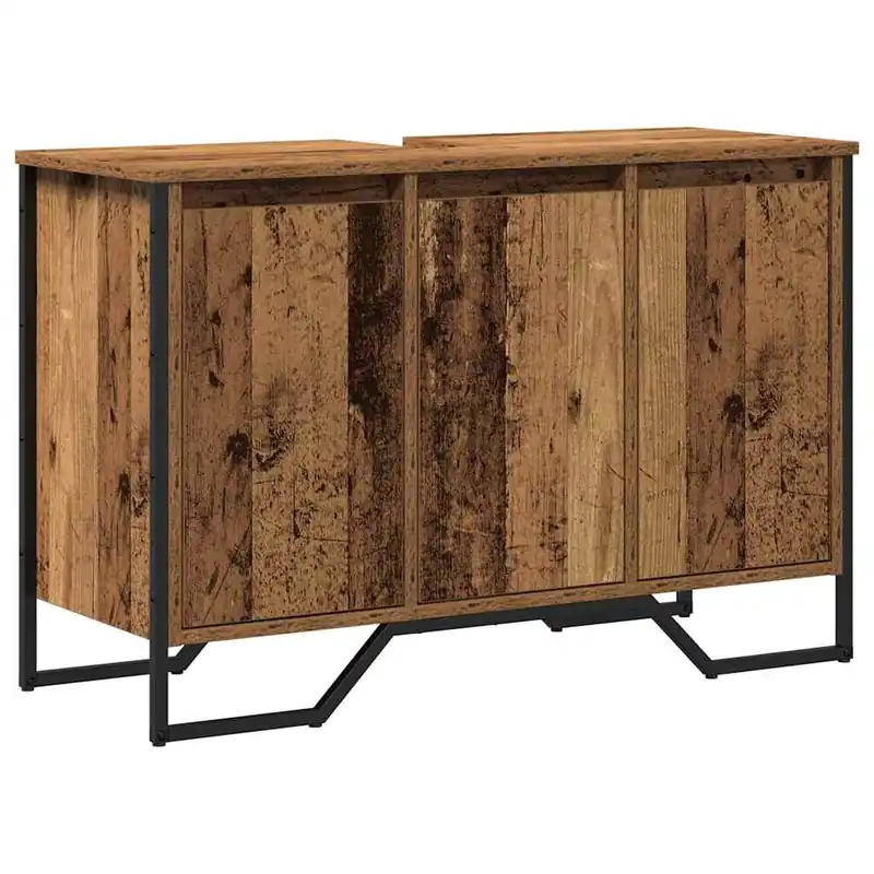 vidaXL Waschbeckenunterschrank Altholz 91 x 35 x 60 cm Holzwerkstoff Heißes Angebot