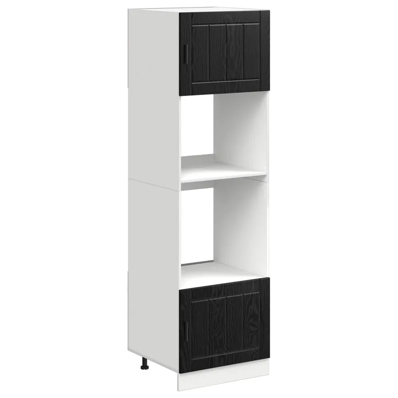 Direkt Vom Hersteller vidaXL Küchenschrank Schwarz Eichen-Optik 60 x 57 x 207 cm