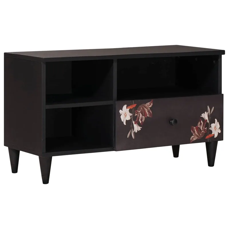 vidaXL Stauraumschränke Mehrfarbig 80 x 33,5 x 46 cm Massivholz Mango Günstig