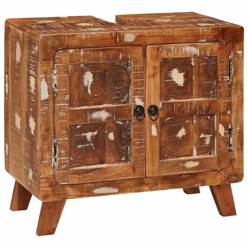 Garantierte Lieferung vidaXL Badezimmerschrank Massives Reclaimed Holz und Ingenieurholz