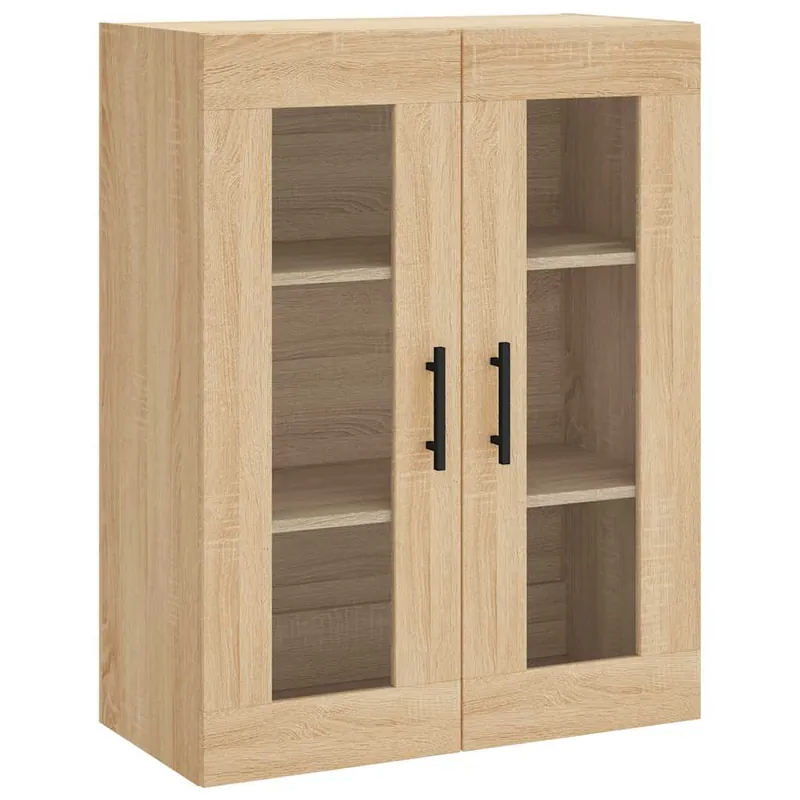 vidaXL Wandschrank Sonoma-Eiche 69,5x34x90 cm Neu
