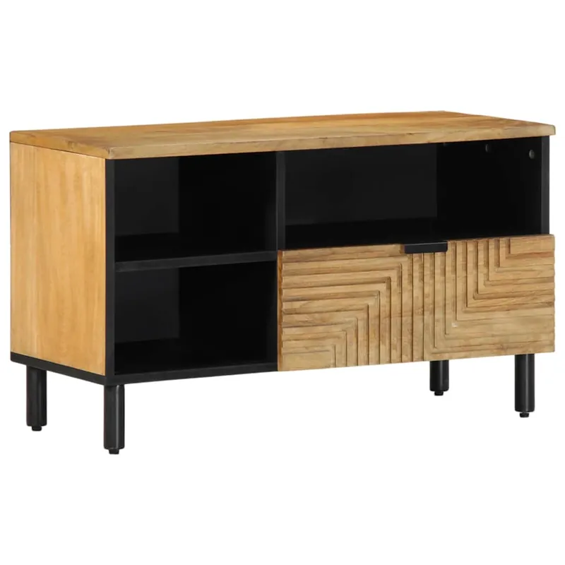 Direkt Vom Hersteller vidaXL TV-Schrank Braun 80x33x46 cm Massivholz Mango