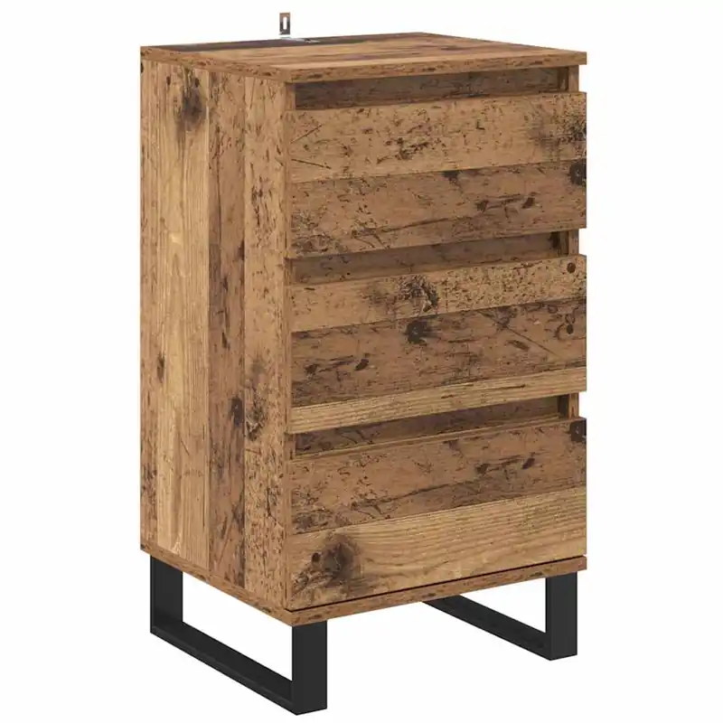 Angebot vidaXL Sideboard mit Schubladen Altholz Holzwerkstoff