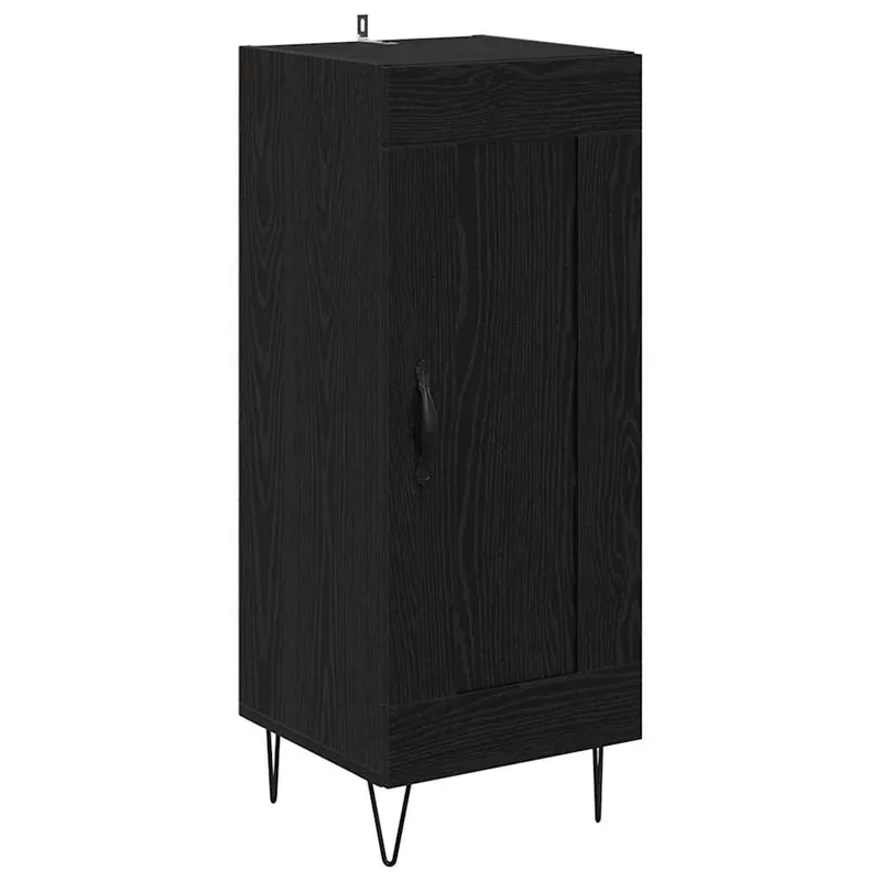 Ausverkauf vidaXL Sideboard Schwarz Eichen-Optik 34,5 x 34 x 90 cm
