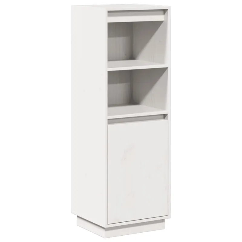 Aktuell vidaXL Highboard Weiß 37x34x110 cm Massivholz Kiefer