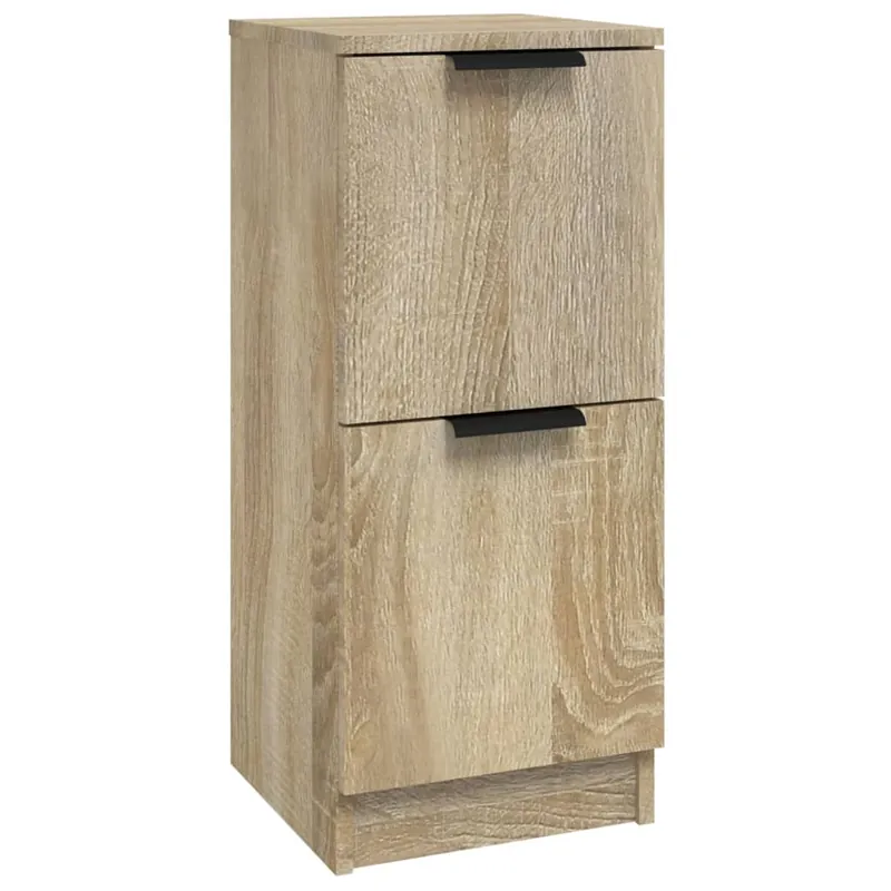 Geprüft vidaXL Sideboard Sonoma-Eiche 30x30x70 cm Holzwerkstoff