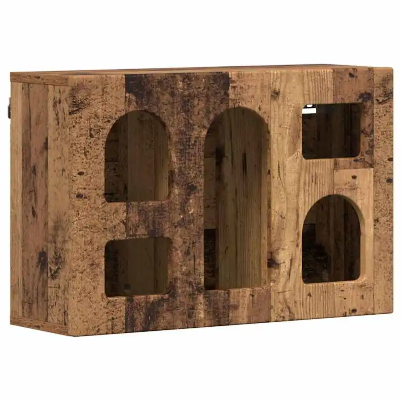 Abverkauf vidaXL Hängeschrank mit Regal Altholz 60 x 20 x 40 cm Holzwerkstoff