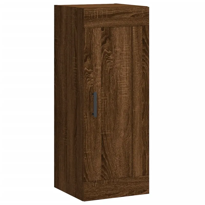 vidaXL Wandschrank Braun Eichen-Optik 34,5x34x90 cm Holzwerkstoff Markenware