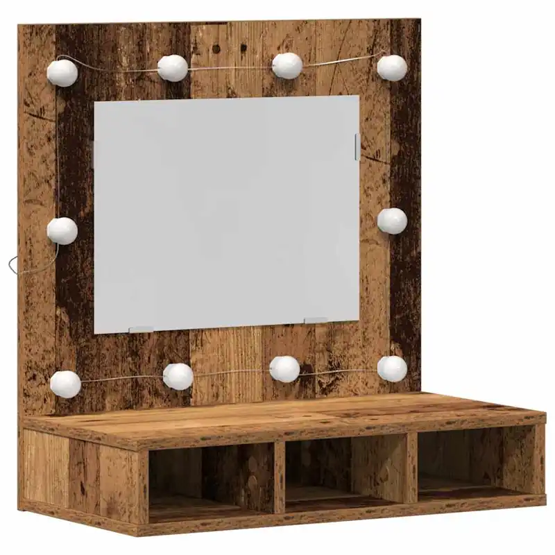Bestseller vidaXL Spiegelschrank Altholz 60 x 31,5 x 62 cm Holzwerkstoff