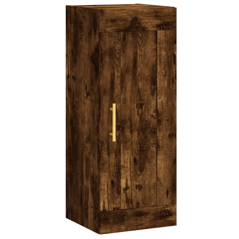 vidaXL Wandschrank Räuchereiche 34,5x34x90 cm Holzwerkstoff Aktuell
