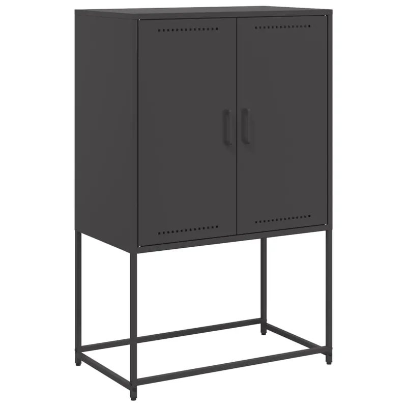 Begrenztes Angebot vidaXL Highboard Schwarz 68,5x38,5x107 cm Stahl