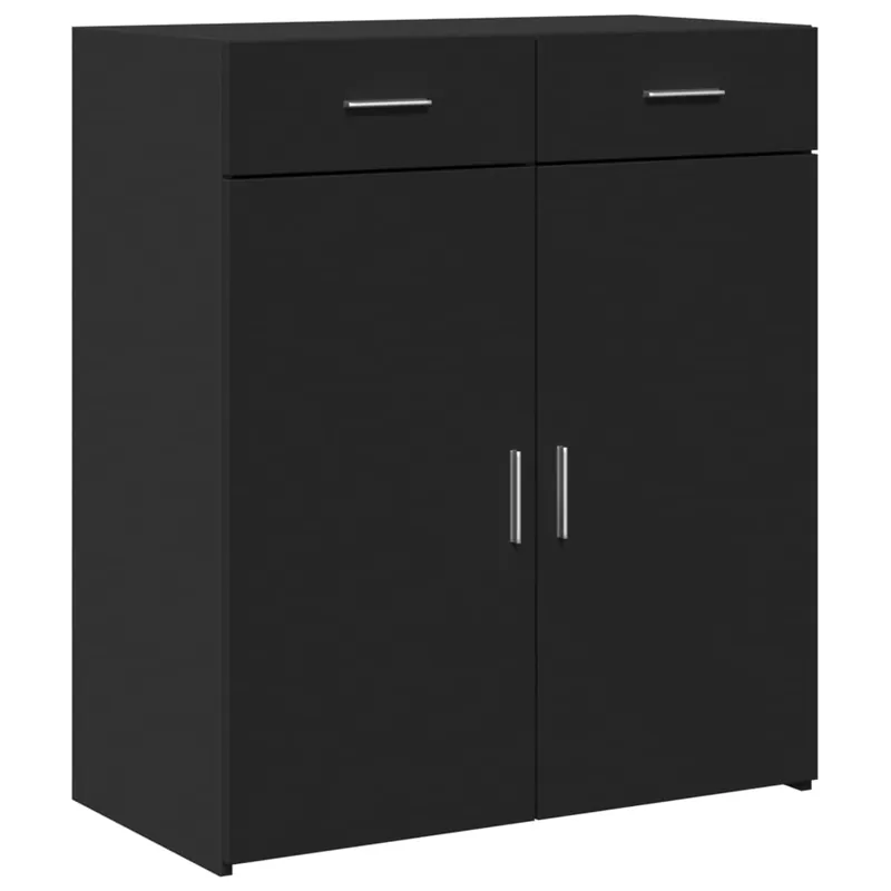 Direkt Vom Hersteller vidaXL Sideboard Schwarz 80x42,5x93 cm Holzwerkstoff