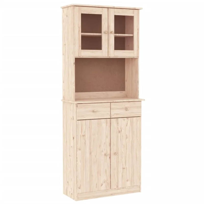 Angebot vidaXL Highboard ALTA 77x35x188 cm Massivholz Kiefer