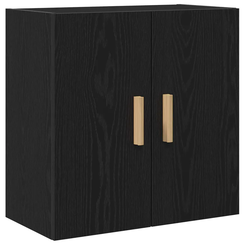 vidaXL Wandschrank Schwarz Eichen-Optik 60 x 30 x 60 cm Holzwerkstoff Direkt Vom Hersteller