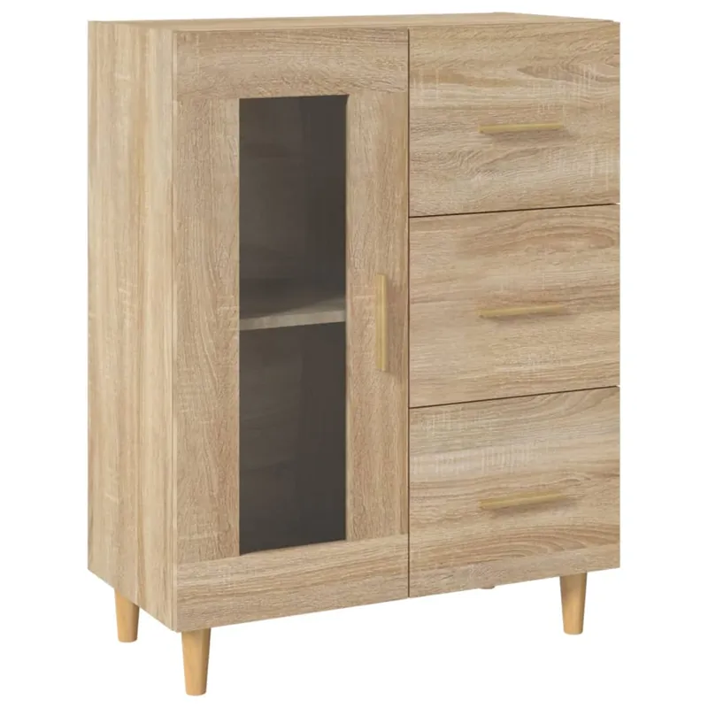vidaXL Sideboard Sonoma-Eiche 69,5x34x90 cm Holzwerkstoff Preisreduziert