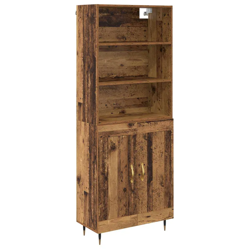 Angebot vidaXL Highboard Altholz 69,5 x 34 x 180 cm Holzwerkstoff