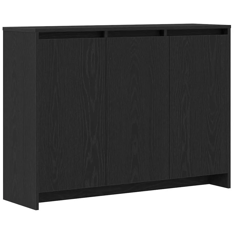 vidaXL Sideboard Schwarz 102 x 29,5 x 75 cm Holzwerkstoff Letzte Chance