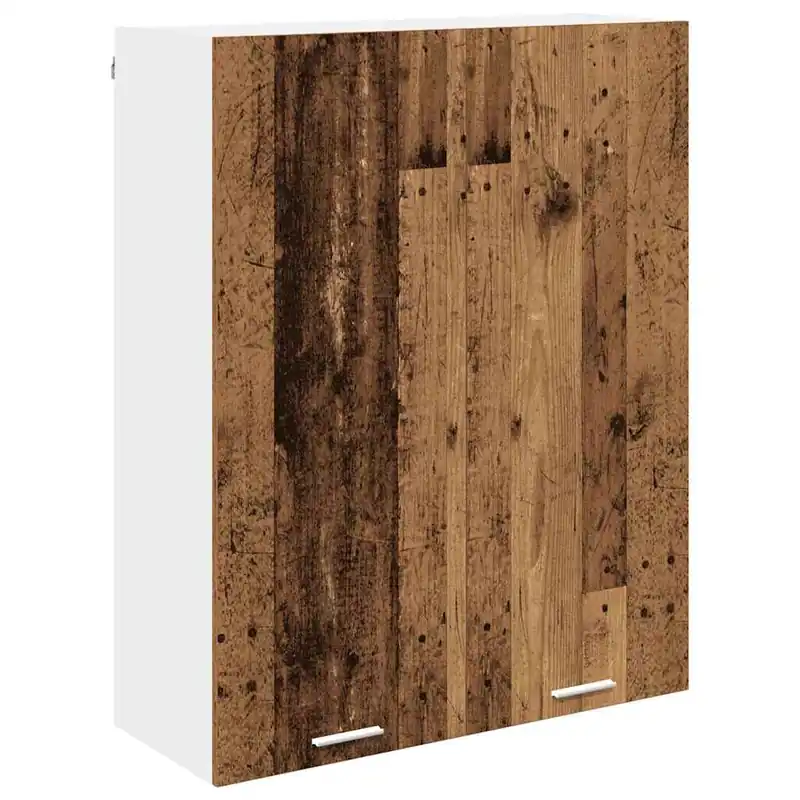 Gratis Versand vidaXL Hängeschrank mit Tür Altholz 80 x 31 x 100 cm Holzwerkstoff