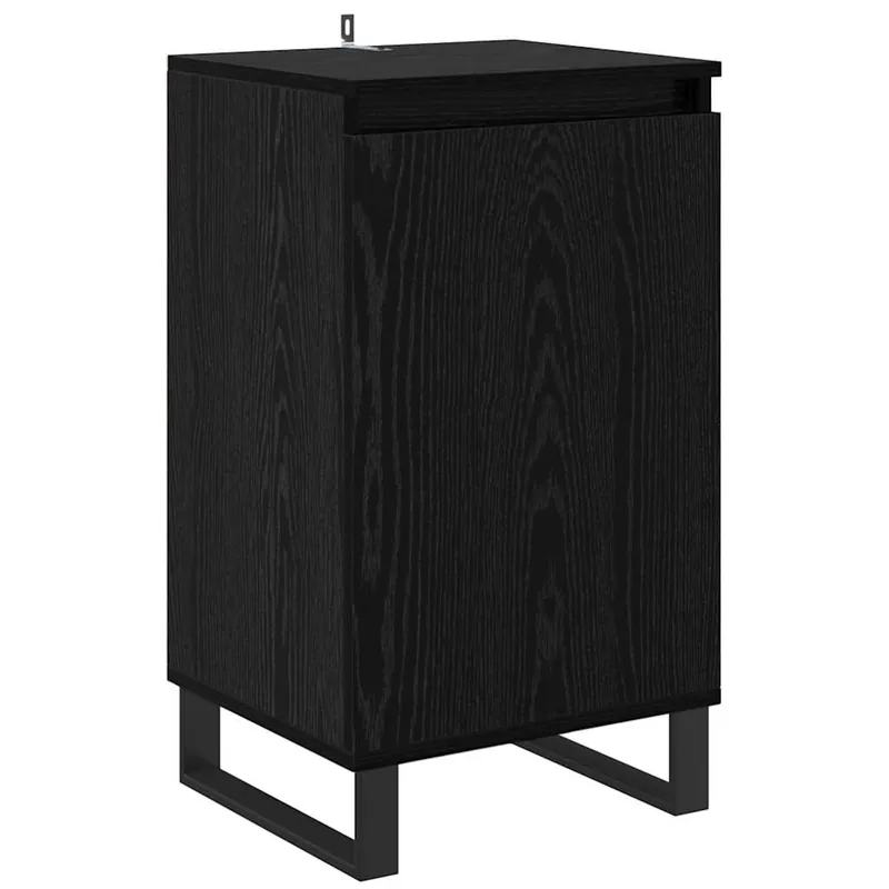 Geprüft vidaXL Sideboard Schwarz Eichen-Optik 40 x 35 x 70 cm Holzwerkstoff