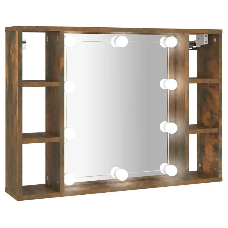 vidaXL Spiegelschrank mit LED Räuchereiche 76x15x55 cm Bestseller