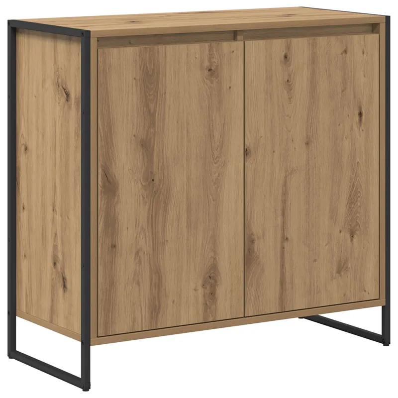 Echt vidaXL Seitenschrank Kunsthandwerk Eiche 79 x 36 x 75 cm Holzwerkstoff