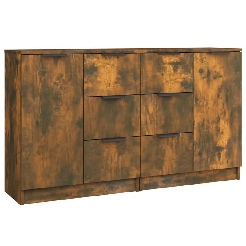 vidaXL Sideboards 2 Stk. Räuchereiche 60x30x70 cm Holzwerkstoff Jetzt Kaufen