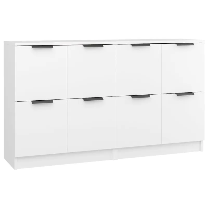 vidaXL Sideboards 2 Stk. Weiß 60x30x70 cm Holzwerkstoff Echt
