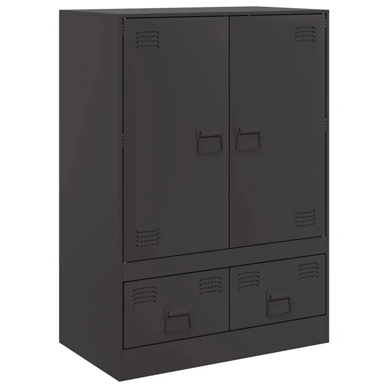 Bestpreis vidaXL Highboard Schwarz 67x39x95 cm Stahl