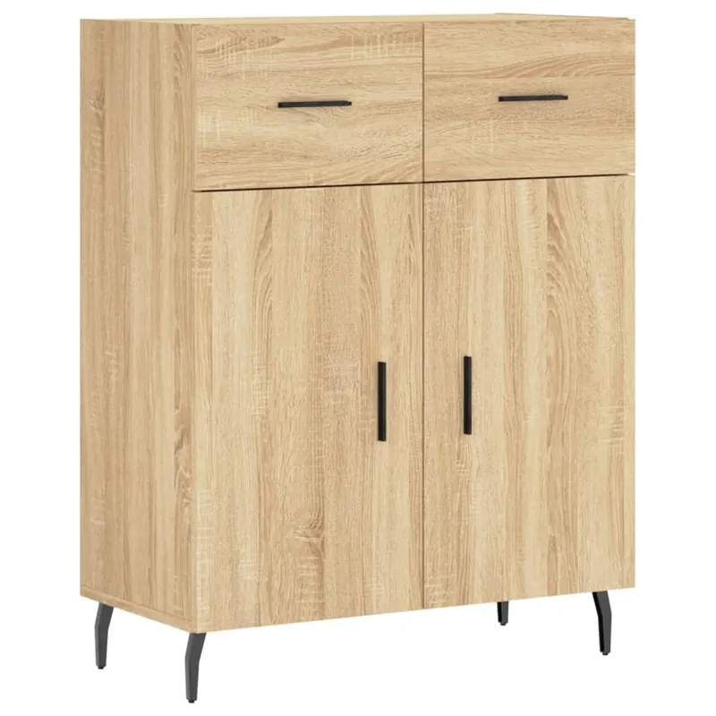 Solange Der Vorrat Reicht vidaXL Sideboard Sonoma-Eiche 69,5x34x90 cm Holzwerkstoff