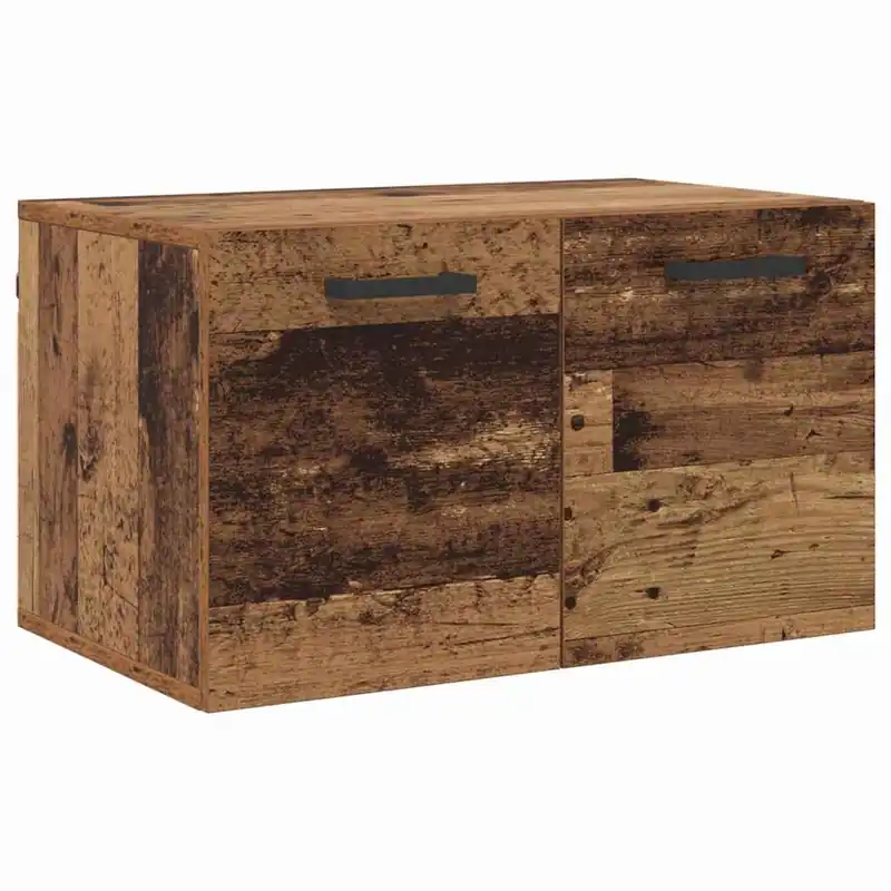 vidaXL Wandschrank Altholz 60 x 36,5 x 35 cm Holzwerkstoff Kostenloser Versand
