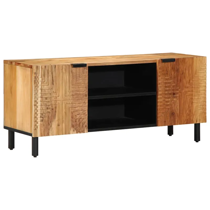 vidaXL TV-Schrank 105x33x46 cm Massivholz Akazie Neue Kollektion
