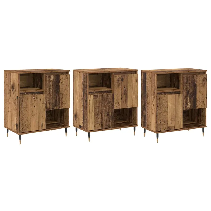 vidaXL Sideboards 3 pcs Altholz 180 x 35 x 70 cm Holzwerkstoff Billig