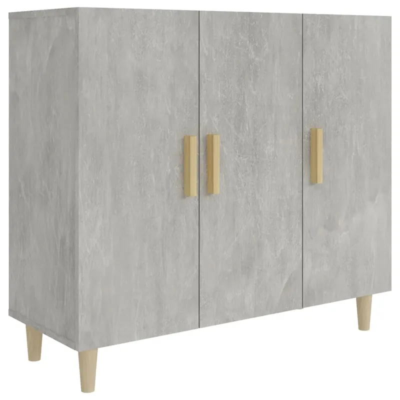 Bestpreis vidaXL Sideboard Betongrau 90x34x80 cm Holzwerkstoff