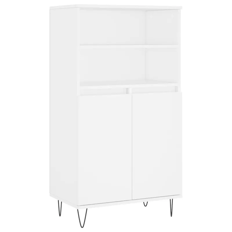 Günstig vidaXL Highboard Weiß 60x36x110 cm Holzwerkstoff