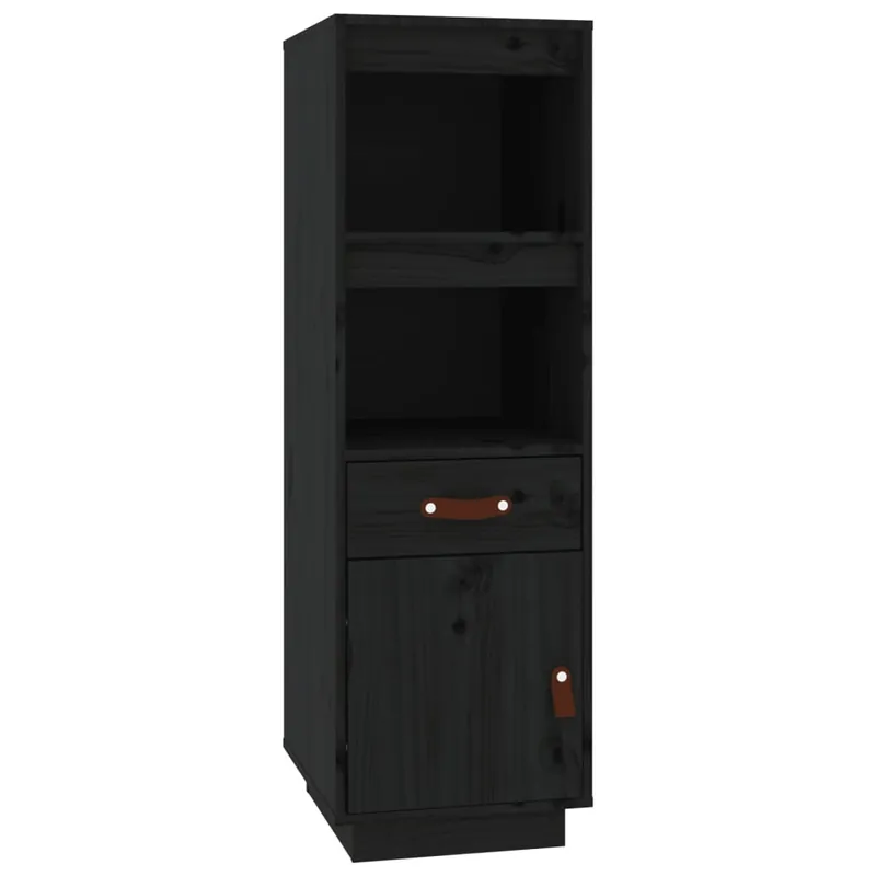 Bestseller vidaXL Highboard Schwarz 34x40x108,5 cm Massivholz Kiefer