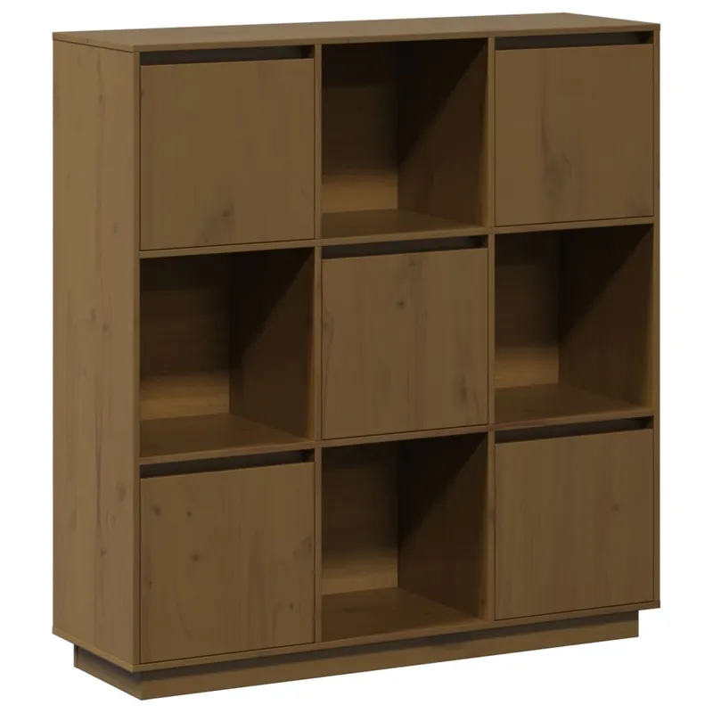 Günstig vidaXL Highboard Honigbraun 110,5x35x117 cm Massivholz Kiefer