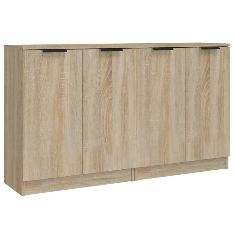 vidaXL Sideboards 2 Stk. Sonoma Eiche 60x30x70 cm Holzwerkstoff Knallerangebot